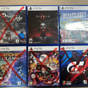 ps5타이틀(디아블로4, 데드아일랜드2, 그란투리스모7)판매합니다