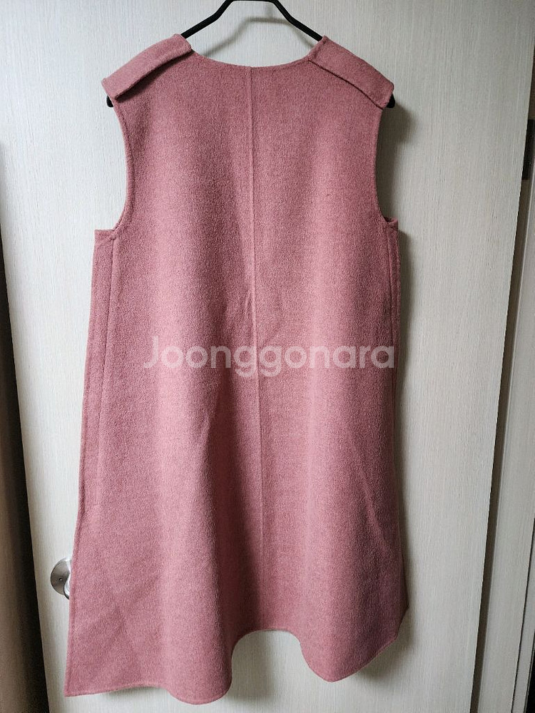 mine 마인 캐시미어 베스트 밍크단추 울조끼 핸드--1