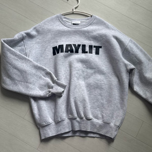 Maylit 마일릿 기모맨투맨 2종 (네이비, 멜란지그레이) s