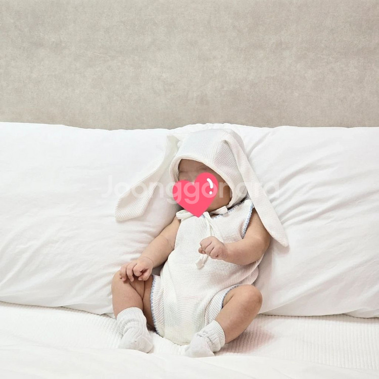 아기 보넷 토끼 모자--0