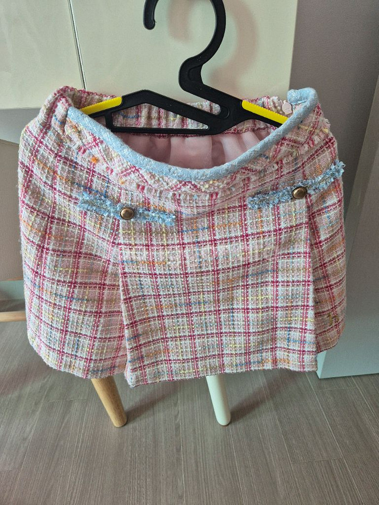 헤지스키즈 트위드 여아 투피스 130 입학식 결혼식룩--4