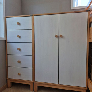 유아가구 ) 트리홈가구 유아옷장+서랍장 세트구성