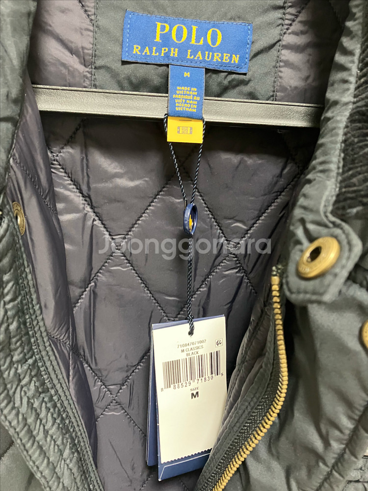 폴로 랄프로렌 퀼팅자켓 블랙m--1