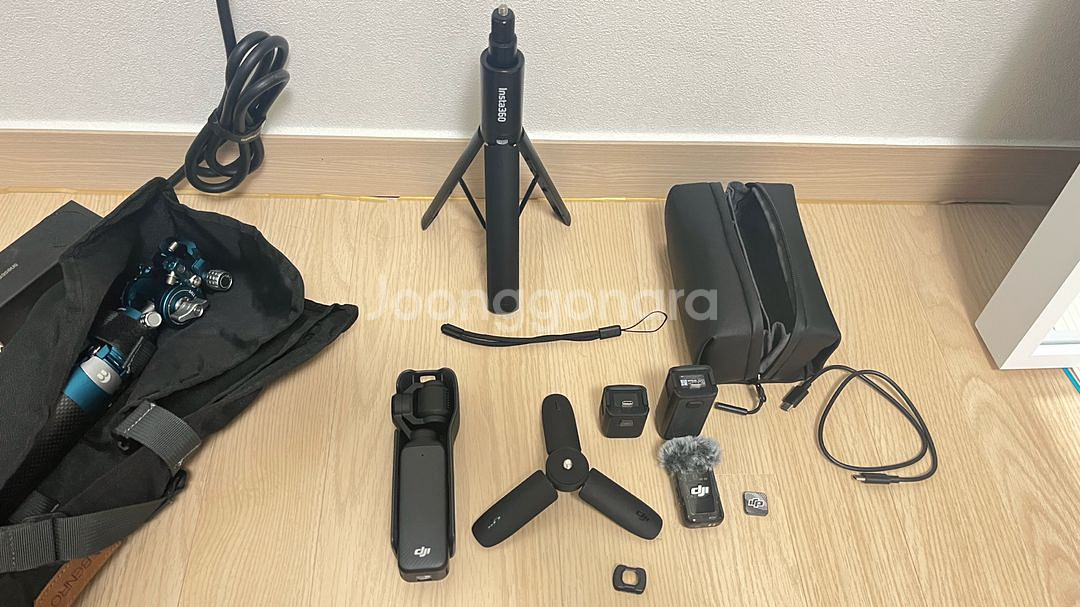 DJI 오즈모 포켓3 크리에이터 콤보 + 인스타 360 셀피스틱--0