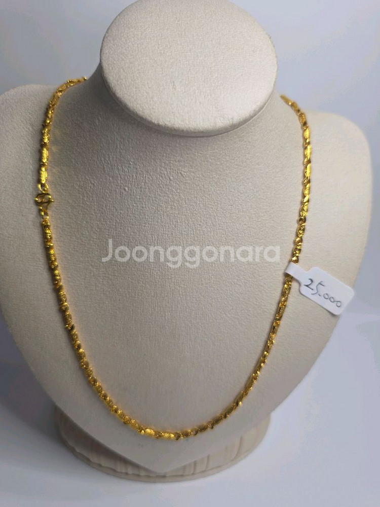 새제품 사금 목걸이 물고기줄 목걸이줄 45cm--0