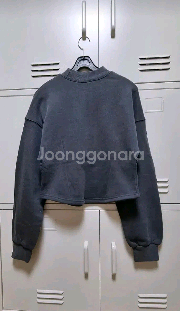 이더 모크넥 기모 맨투맨 - 차콜--10