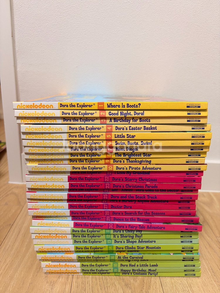 도라 익스플로러 DVD 세트 시즌1-시즌3 + 책 30권 및 오디오 CD--0