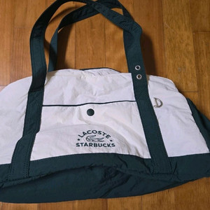 스타벅스 라코스테 콜라보 보스턴백