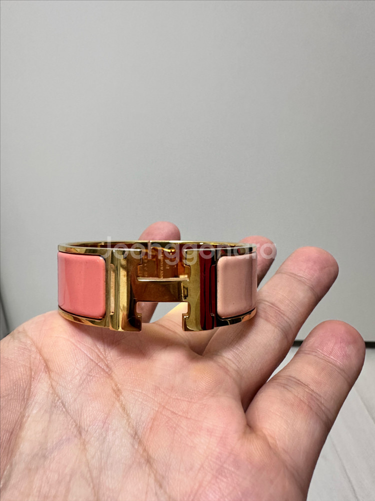 에르메스 클릭클락 투패턴 금장 연핑+찐핑--1