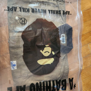 베이프 워시드 덕 커버올 자켓