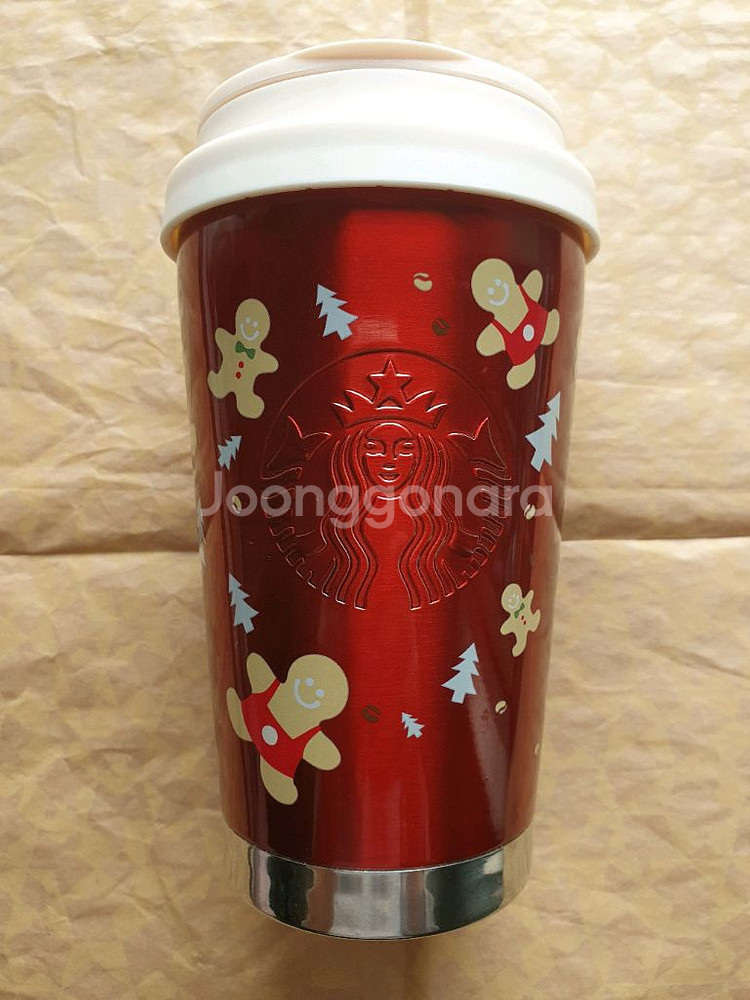스타벅스 홀리데이 진저 브레드맨 텀블러 355ml--0