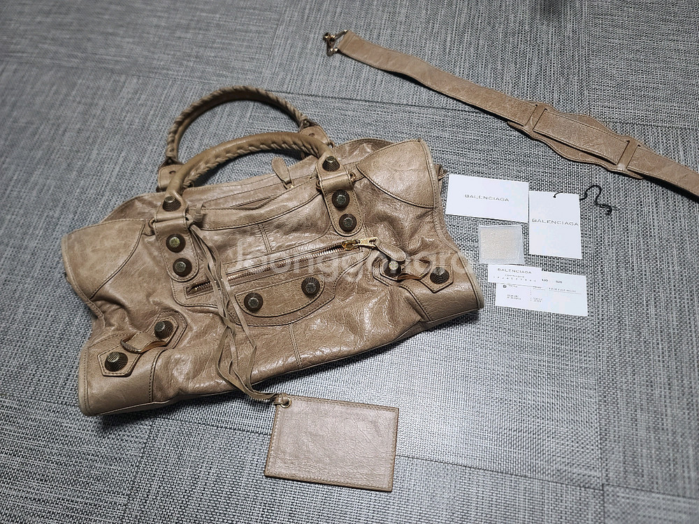 발렌시아가 모터백 시티백 숄더백 토트백 브라운백--0