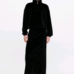 R2W 아비오 벨루어 밴딩 스커트 2(M) 블랙