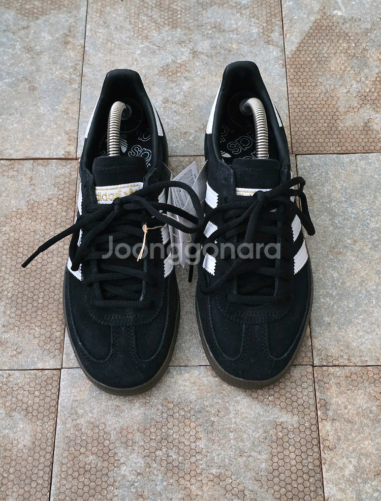 (230)아디다스 핸드볼 스페지알 코어 블랙 스니커즈 운동화--1