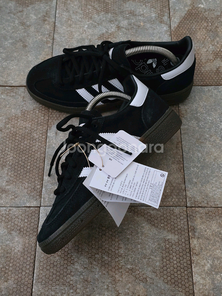 (230)아디다스 핸드볼 스페지알 코어 블랙 스니커즈 운동화--4