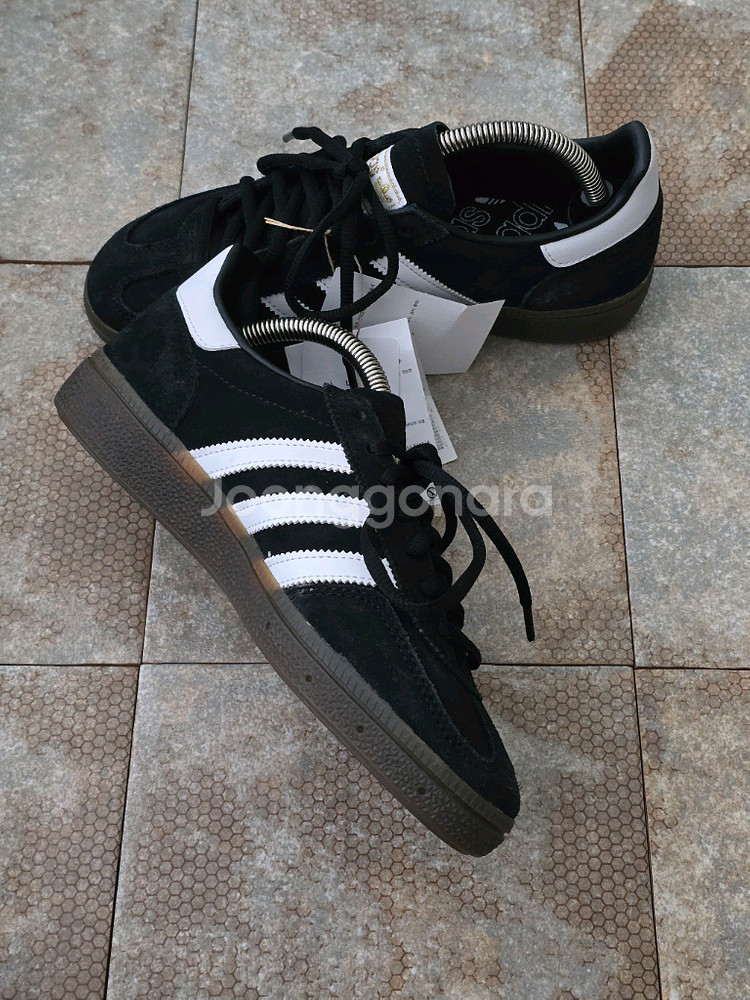 (230)아디다스 핸드볼 스페지알 코어 블랙 스니커즈 운동화--3