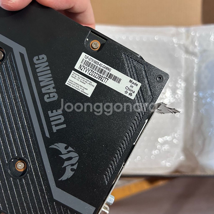 [부품용] ASUS GTX 1660S 6G 그래픽카드--4