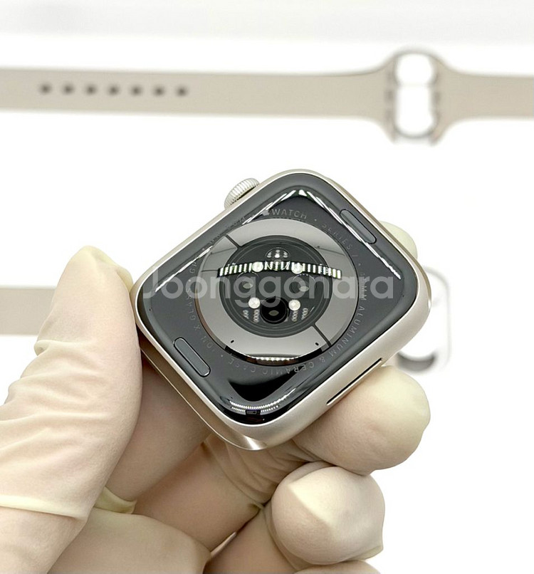 애플 워치 7 스타라이트 45mm GPS 알루미늄--8