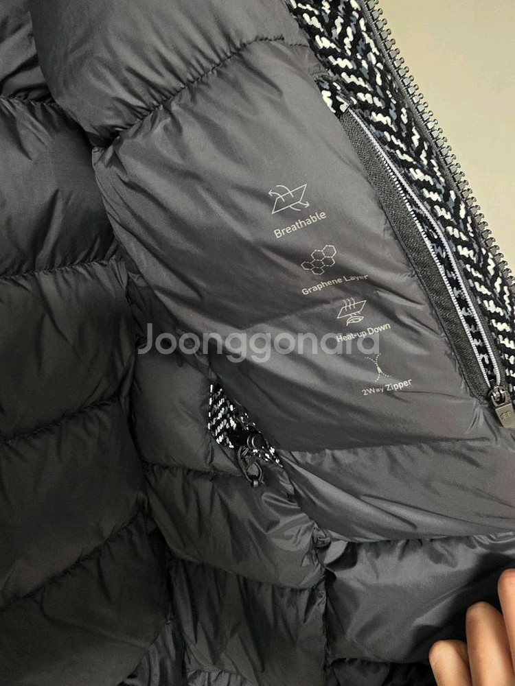 코오롱 안타티카 여성 한파용 구스 다운 롱패딩 90 사이즈 판매--11