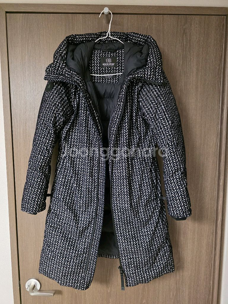 코오롱 안타티카 여성 한파용 구스 다운 롱패딩 90 사이즈 판매--0