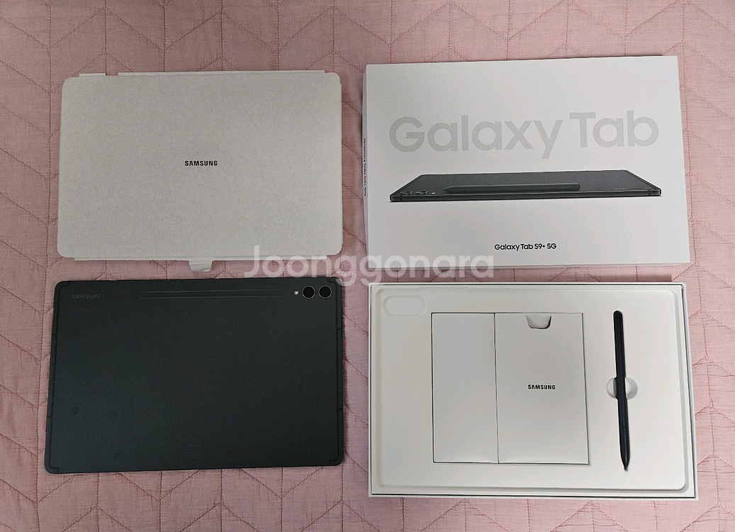 갤럭시탭s9플러스 그라파이트 5G 256기가 A급 풀박--0