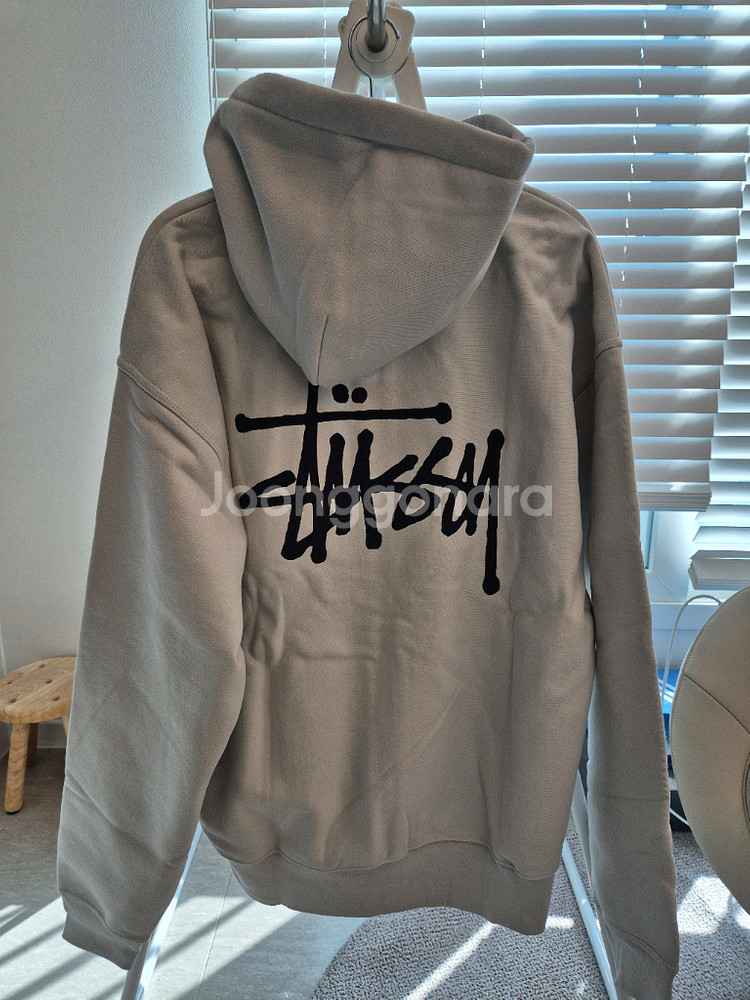 스투시 베이직 스투시 후드 집업 포그 2024--1