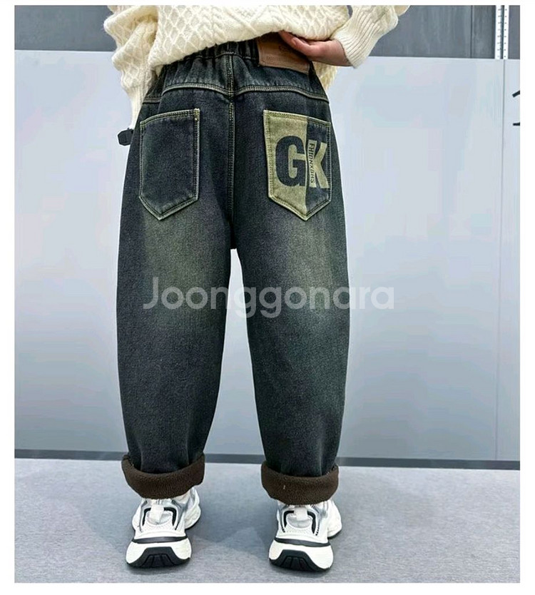 주니어 기모안감 겨울 청바지 2컬러 선택가능(미개봉)--6