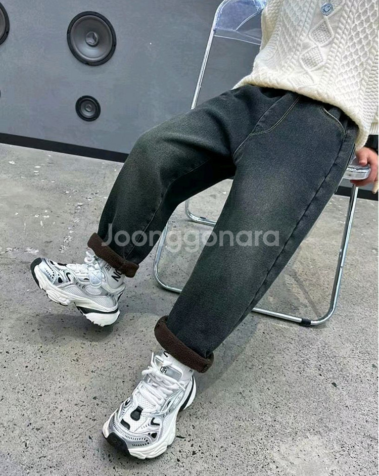 주니어 기모안감 겨울 청바지 2컬러 선택가능(미개봉)--7