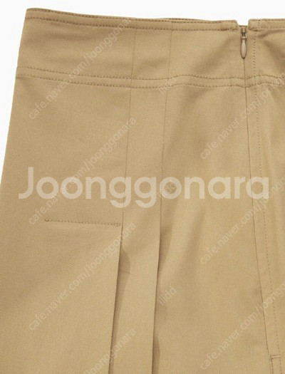 <택있음>COS플리티드 미디 랩 스커트(32/베이지)--1