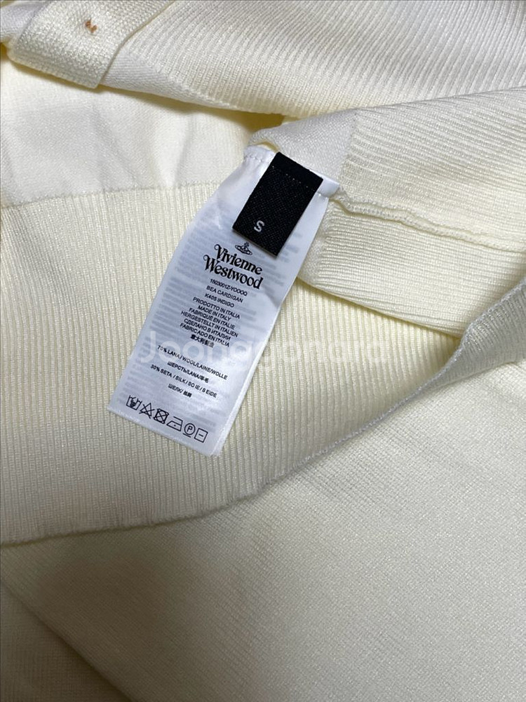 새상품 비비안웨스트우드 베아 가디건 니트 아이보리 s--2