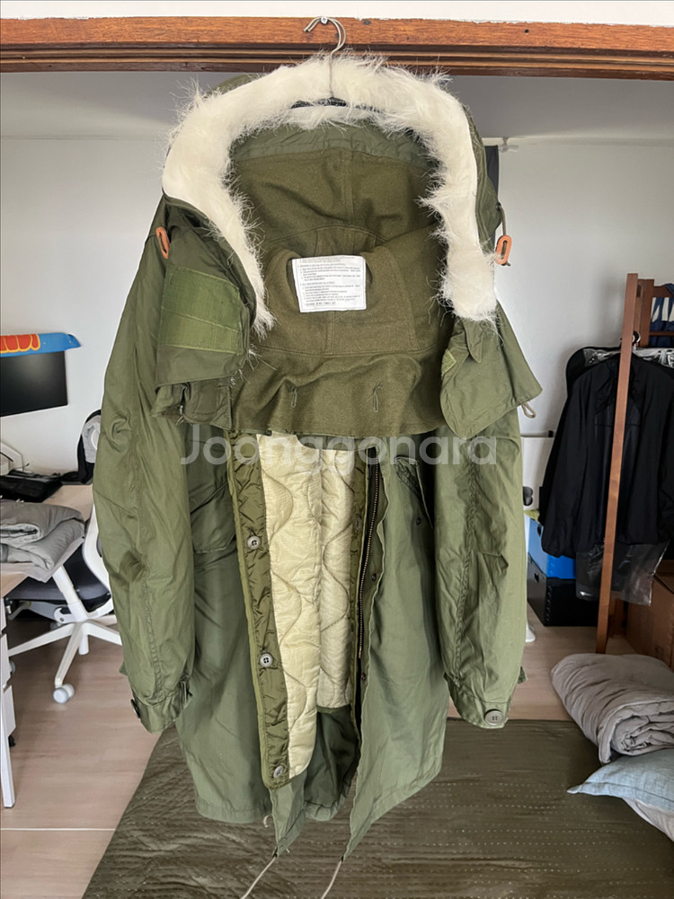 M65 오리지널 데드스탁 피쉬테일 개파카 M size--5