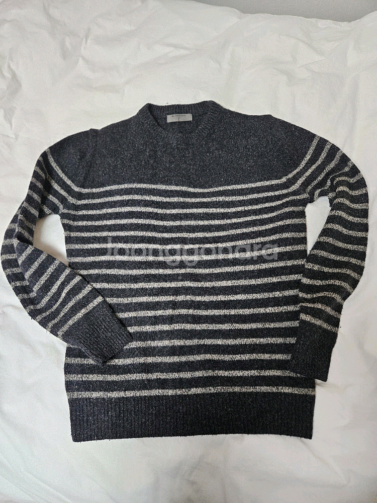 지오다노 스트라이프 니트 스웨터--1