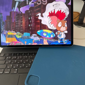 아이패드 프로 12.9 m1+매직키보드+애플펜슬+폴리오케이스