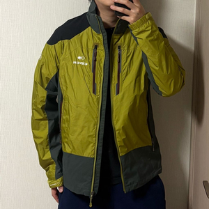 정품 아이더 아웃도어 배색 바람막이 나일론 집업 자켓