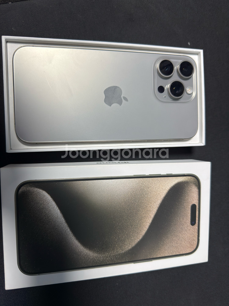 아이폰 15 프로 맥스 1tb 내추럴 티타늄 애플케어 플러스 해외판 판매합니다--0