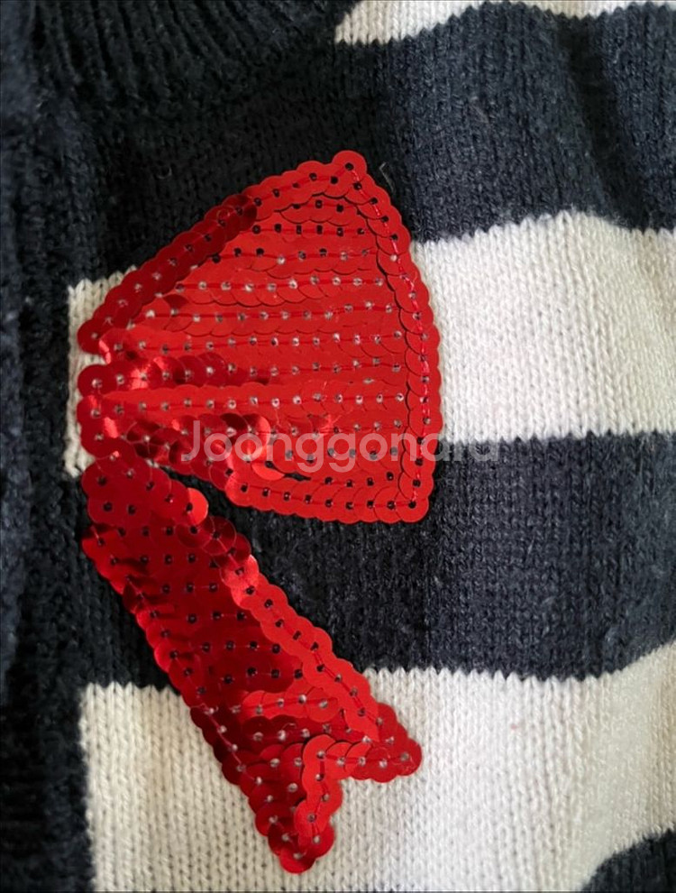 스팽글 리본 가디건 5~6세--1