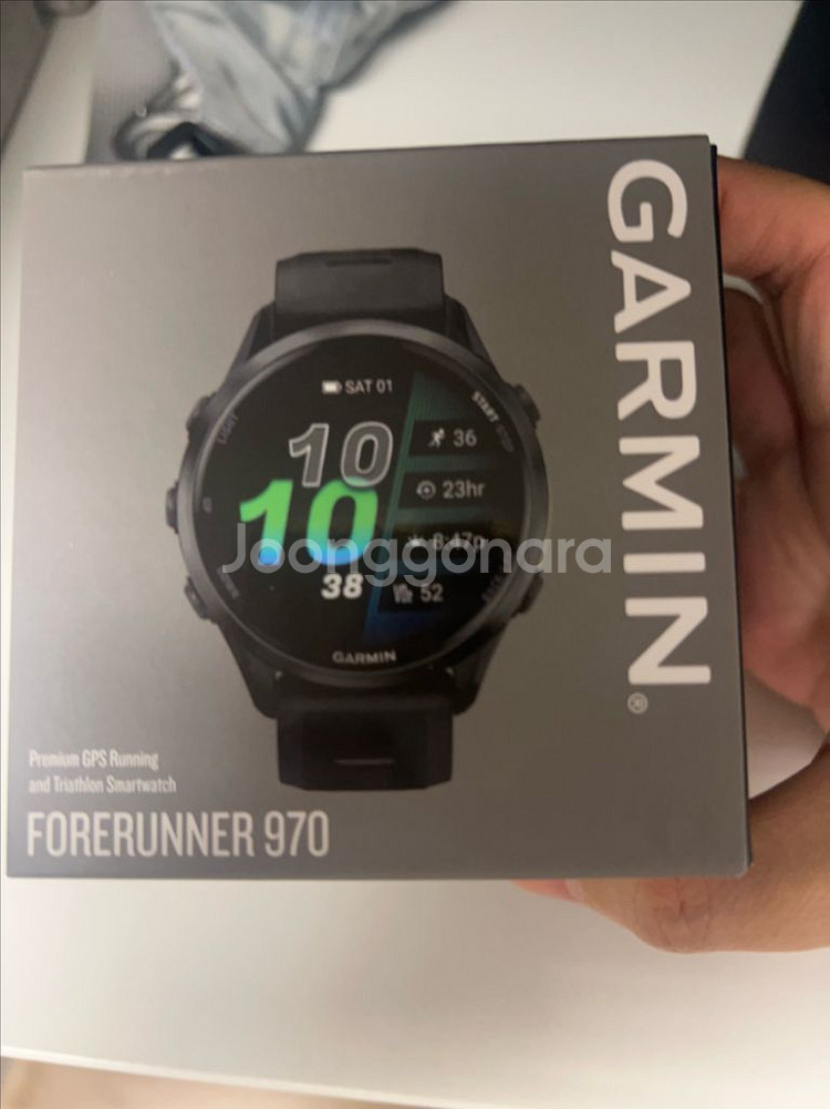 미개봉 가민 포러너 970 블랙 러닝워치--0