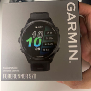 미개봉 가민 포러너 970 블랙 러닝워치