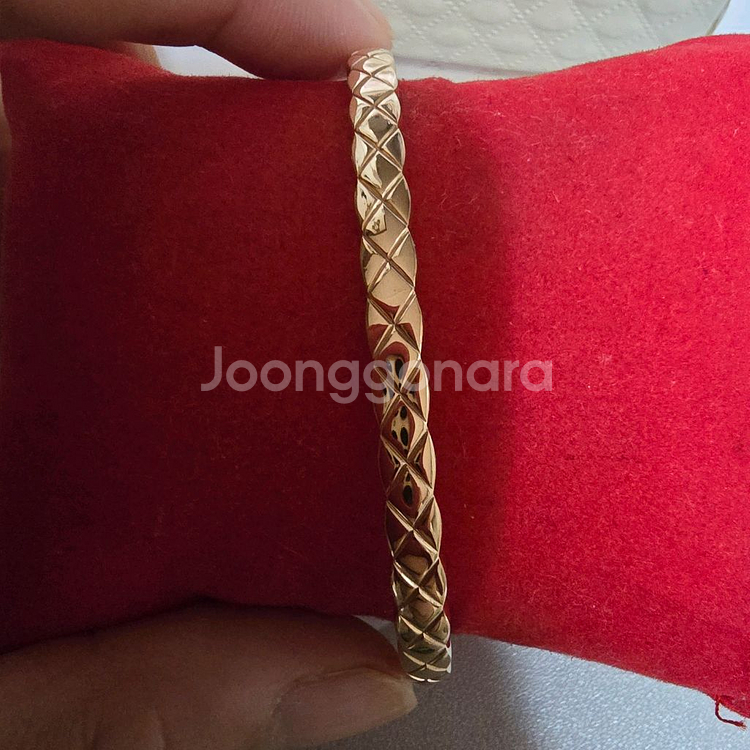 18k 핑크골드 팔찌--3