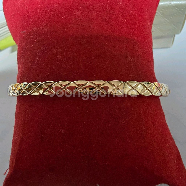 18k 핑크골드 팔찌--2