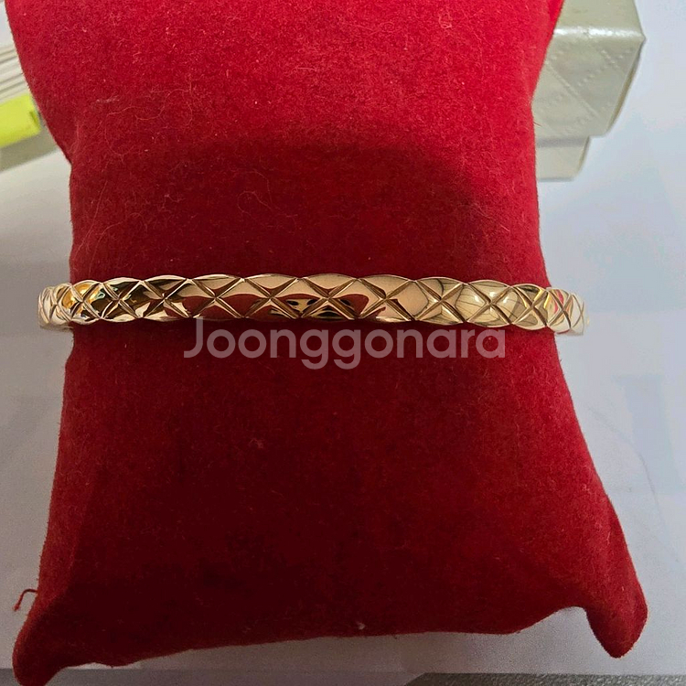 18k 핑크골드 팔찌--0