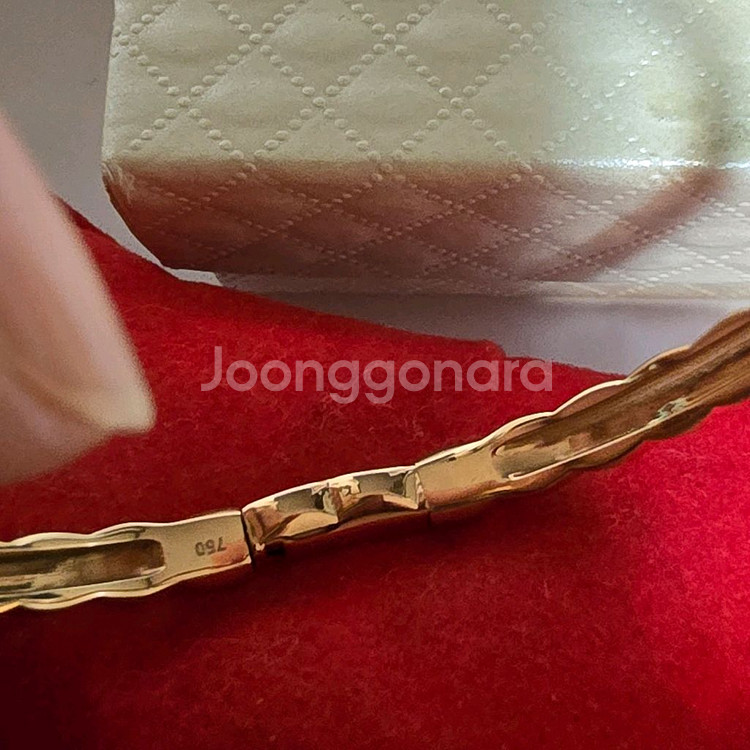 18k 핑크골드 팔찌--6