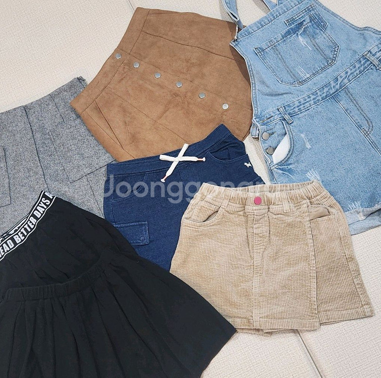 150 160(성인가능) 스파오 셀덴 스커트 정리--0