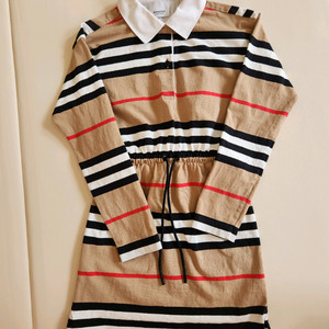 버버리 키즈 체크 원피스 10y