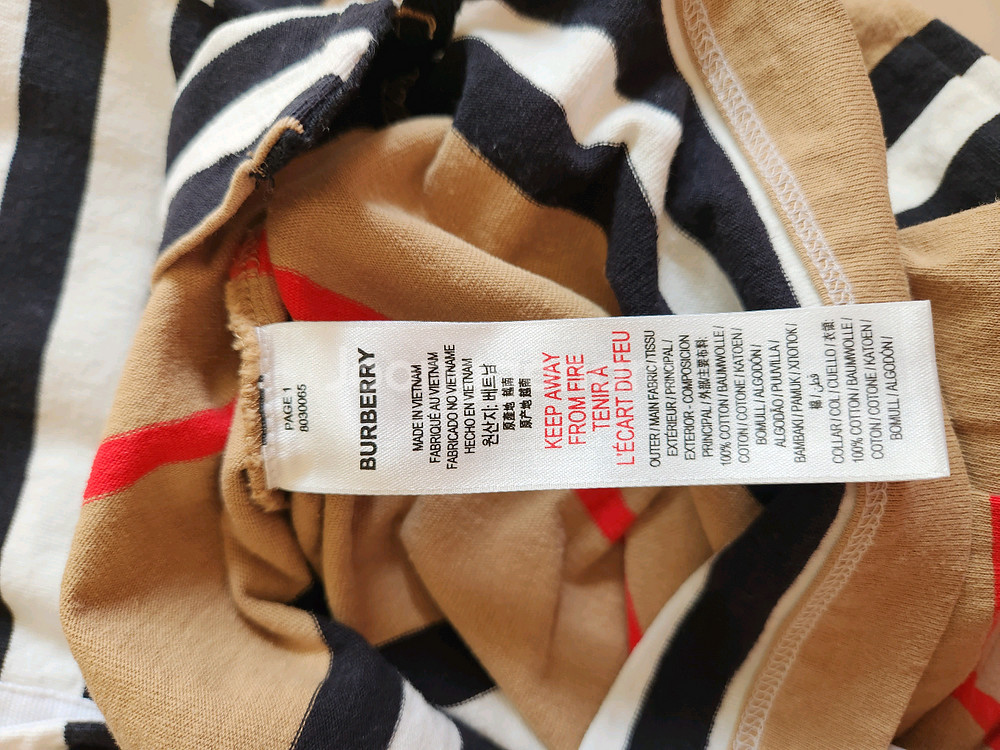 버버리 키즈 체크 원피스 10y--3