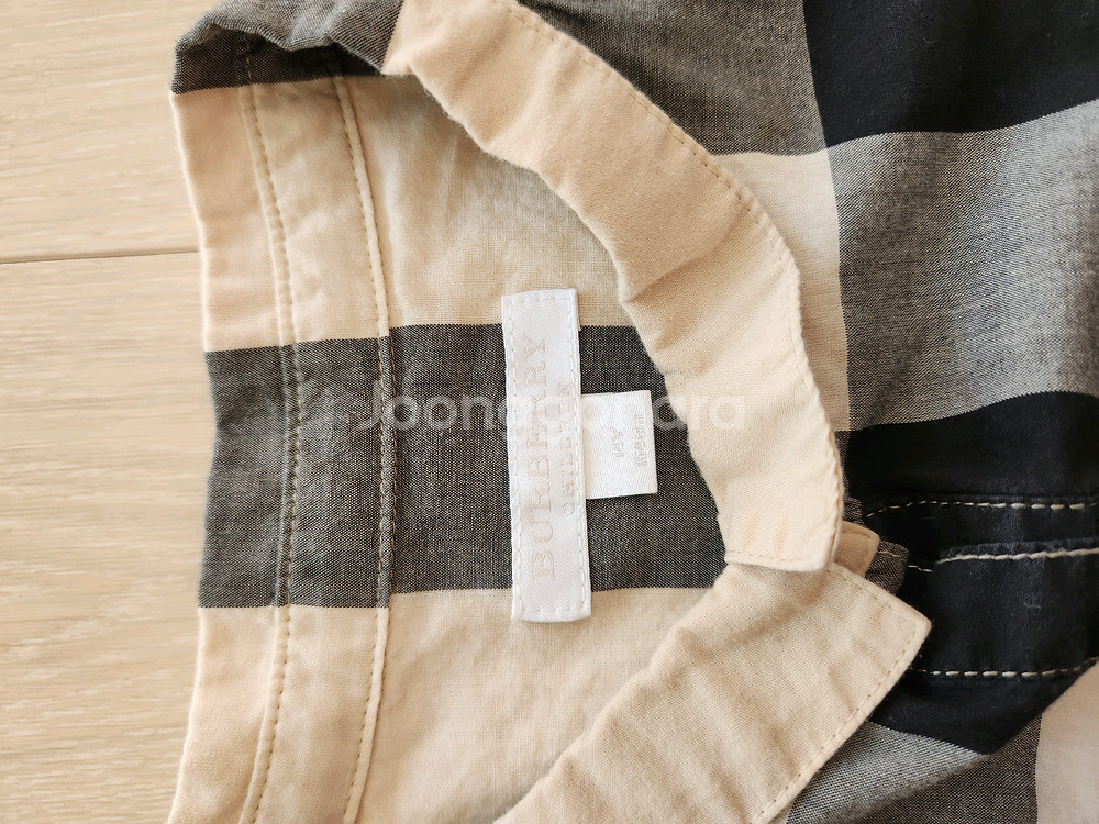 버버리 키즈 체크 셔츠 원피스 14y--1