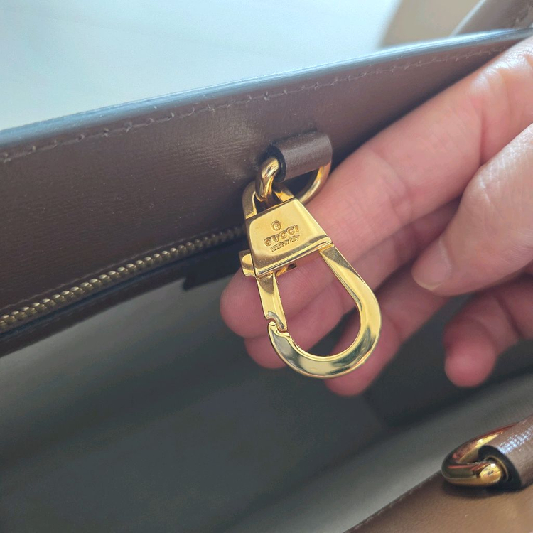 [신품급] 구찌 GG 슈프림 캔버스 토트백 브라운 이미지