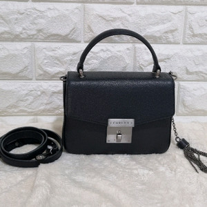 칼린 천연소가죽 탑핸들 미니토트백