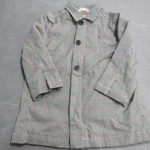 블루독키즈 체크코트 80사이즈