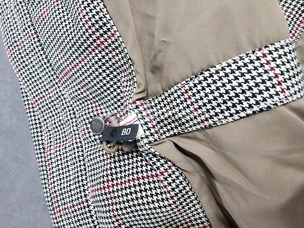 블루독키즈 체크코트 80사이즈--3